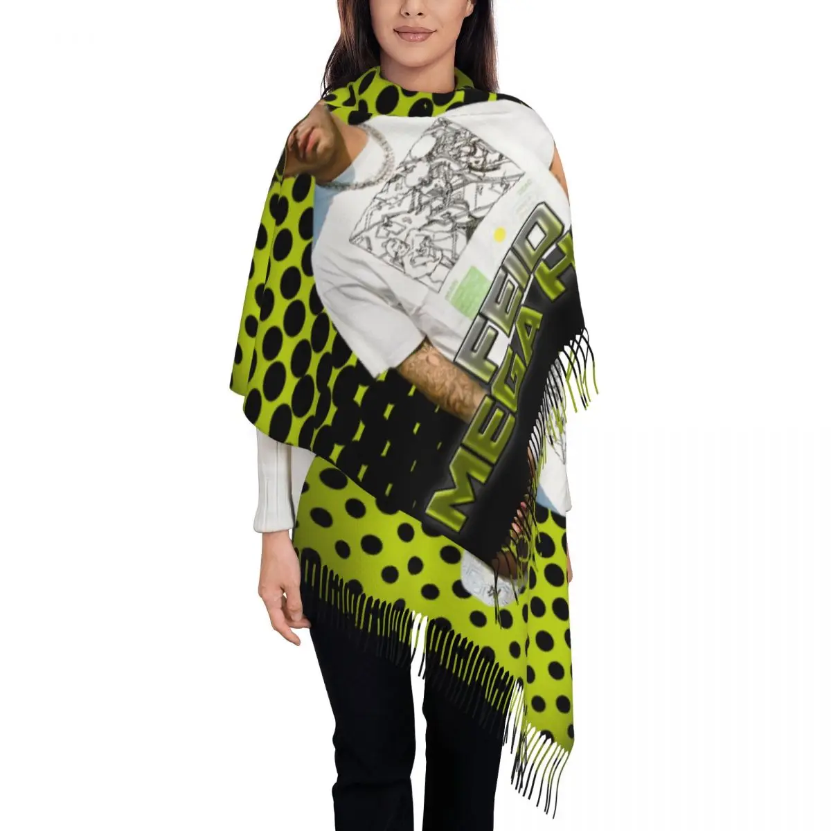 Stylish Colombian Feided Ferxxo Scarf Women Winter Warm Shawls Wraps Ladies 90s Rapper Rap Music Singer Songwriter Scarves
Stylish Colombian Feided Ferxxo Scarf Women Winter Warm Shawls Wraps Ladies 90s Rapper Rap Music Singer Songwriter Scarves