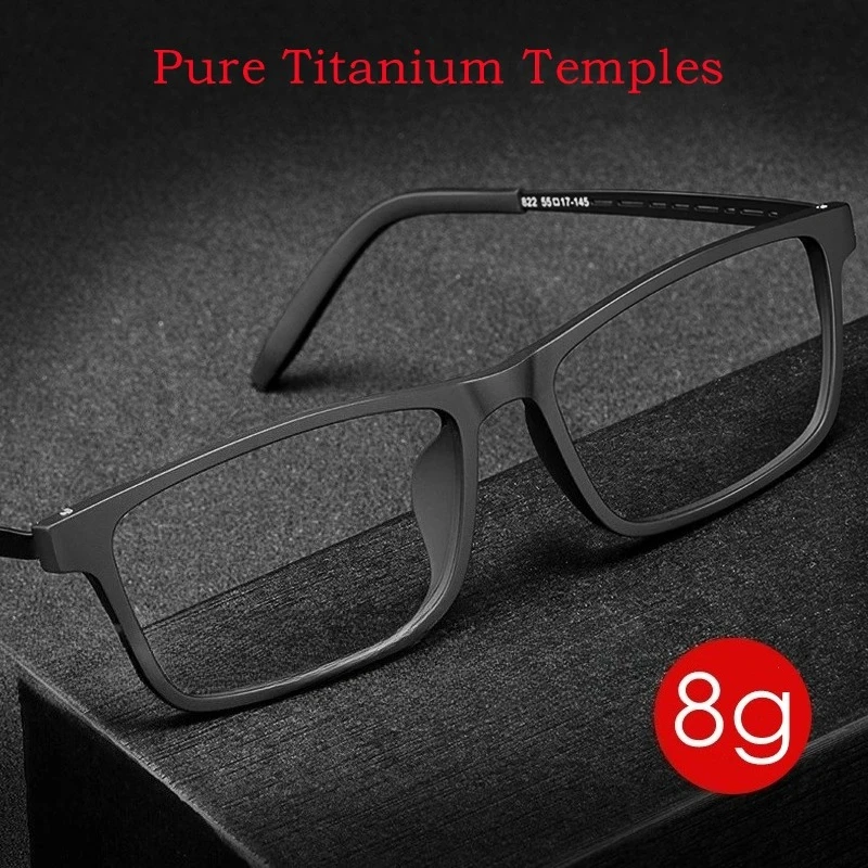 OLLYMURS Ultra-light Fashion TR90 Eyewear Women Pure Titanium Square Flexibl Optical Prescription Men's Eyeglasses Frames 8822T
OLLYMURS Ultra-light Fashion TR90 Eyewear Women Pure Titanium Square Flexibl Optical Prescription Men's Eyeglasses Frames 8822T