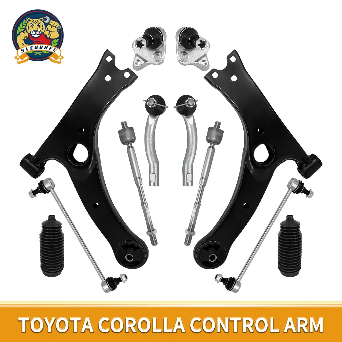 TOPICKSAP 12Pcs Front Lower Control Arm Ball Joint Sway Bar Tie Rod Boots Kits for Toyota Corolla 2003 2004 2005 2006 2007 2008
TOPICKSAP 12Pcs Front Lower Control Arm Ball Joint Sway Bar Tie Rod Boots Kits for Toyota Corolla 2003 2004 2005 2006 2007 2008