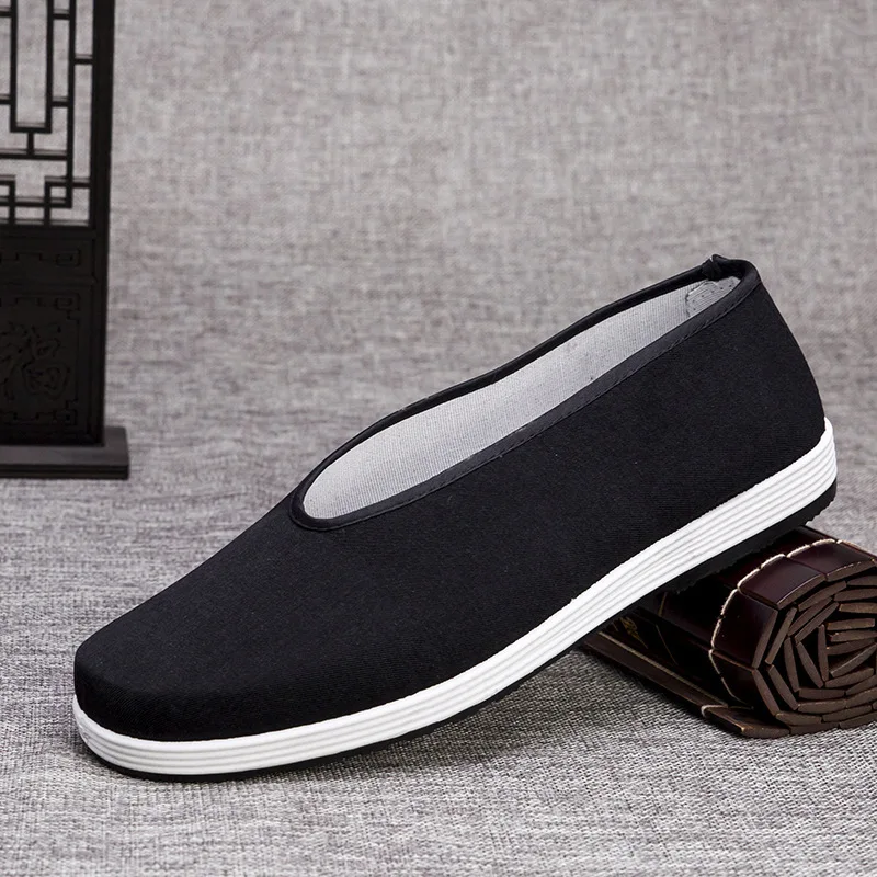 Men's Casual Soft Bottom round Toe Cloth Shoes Chinese Kung Fu Style Retro Middle-Aged And Elderly Leisure Shoes Black
Men's Casual Soft Bottom round Toe Cloth Shoes Chinese Kung Fu Style Retro Middle-Aged And Elderly Leisure Shoes Black