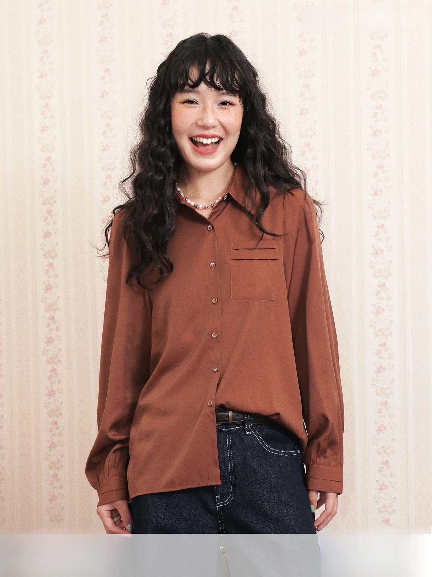 Chtry Girl Brown Wind Old Dr Women's Long Sve irt Pleated oulder Fit Autumn Winter Vintage Aosphere Top
Chtry Girl Brown Wind Old Dr Women's Long Sve irt Pleated oulder Fit Autumn Winter Vintage Aosphere Top