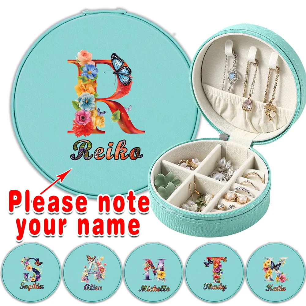 Customized Name PU Leather Jewelry Storage Box Travel Organizer Case Women Trinket Holder for Earrings Necklaces Bracelets DIY
Customized Name PU Leather Jewelry Storage Box Travel Organizer Case Women Trinket Holder for Earrings Necklaces Bracelets DIY