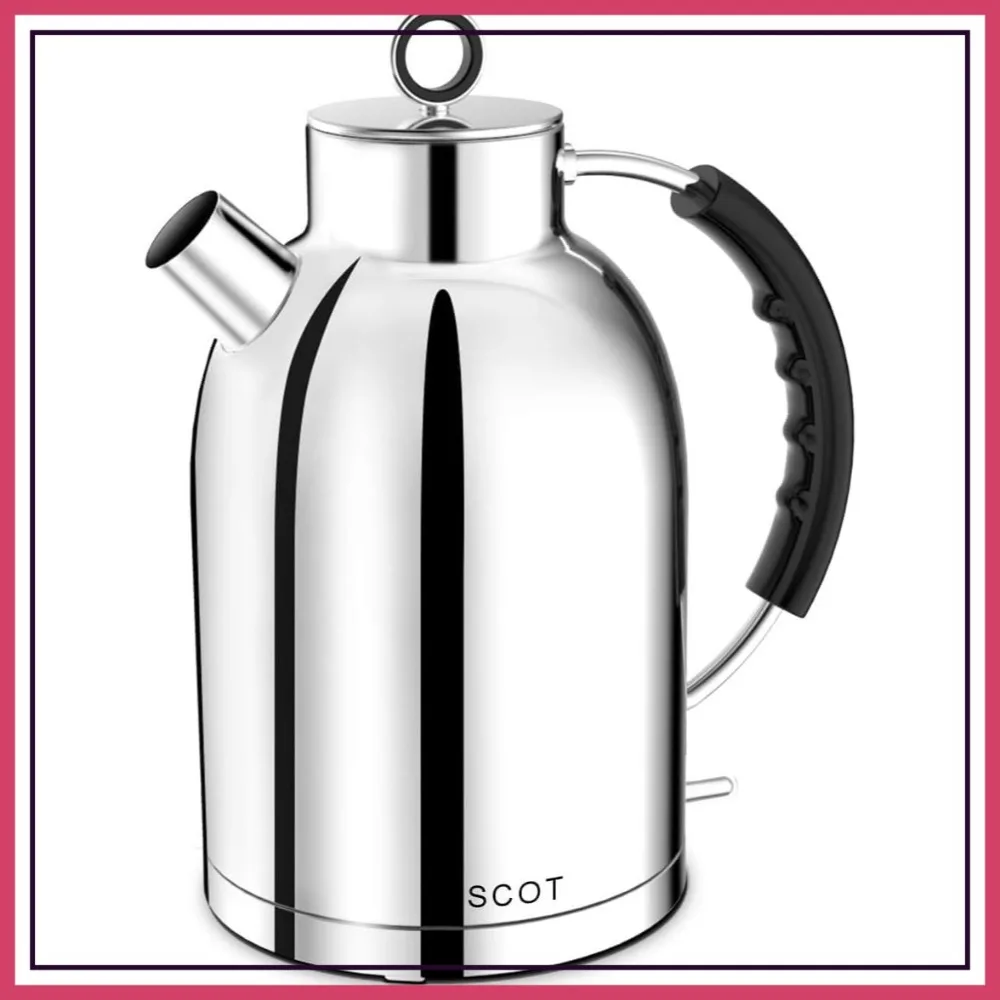 Electric Kettle 1.5L 1500W Stainless Steel Hot Water Boiler, Auto Shut-Off & Boil-Dry Protection, Cordless
Electric Kettle 1.5L 1500W Stainless Steel Hot Water Boiler, Auto Shut-Off & Boil-Dry Protection, Cordless