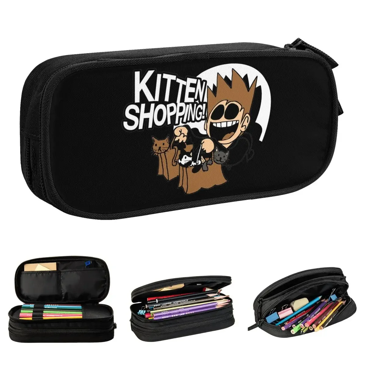Funny Eddsworld Kitten Shoppings Cartoon Pen Box Double Layer Large Capacity Kids School Supplies Pen Case Suprise Gift
Funny Eddsworld Kitten Shoppings Cartoon Pen Box Double Layer Large Capacity Kids School Supplies Pen Case Suprise Gift
