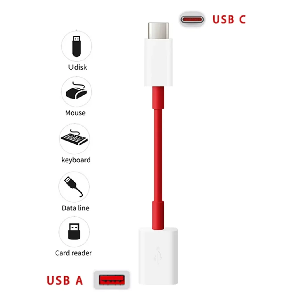 USB C to USB 3.0 OTG Adapter Cable 5Gbps Data Transfer Plug & Play for Macbook Pro Samsung S24 Phone Tablet Connect Keyboard
USB C to USB 3.0 OTG Adapter Cable 5Gbps Data Transfer Plug & Play for Macbook Pro Samsung S24 Phone Tablet Connect Keyboard