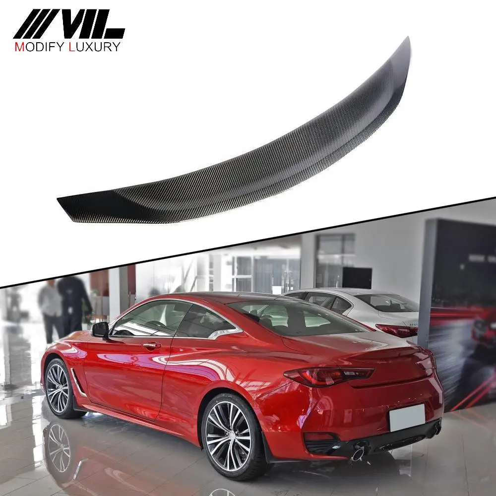 Suitable for Carbon fiber trunk spoiler wing plate Infiniti Q60 duckbill valve 2017-2019
Suitable for Carbon fiber trunk spoiler wing plate Infiniti Q60 duckbill valve 2017-2019