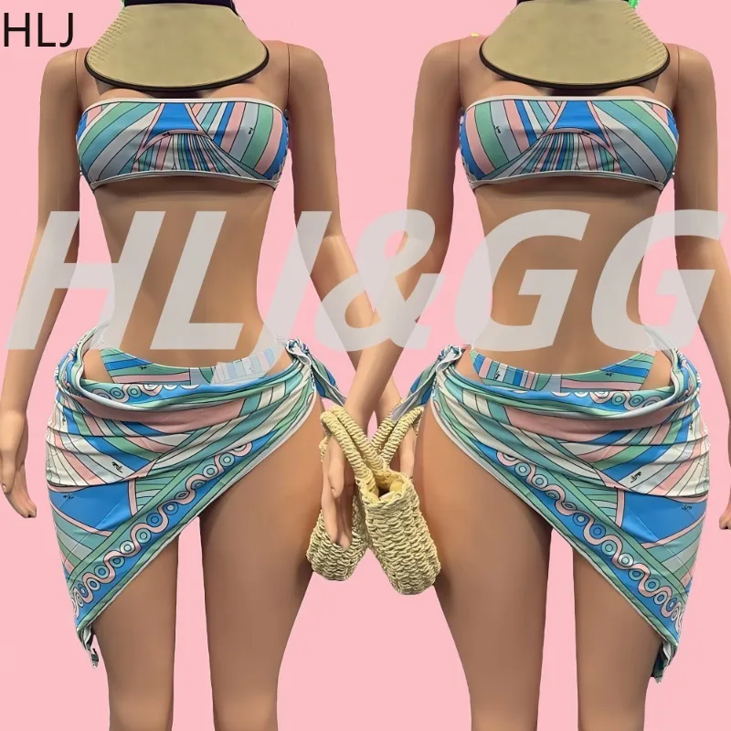 HLJ Sexy Printing Women Bikini 2025 Swimsuit Spaghetti Strap Sleeveless Backless Crop Top and Underpants Suit Female Beachwear
HLJ Sexy Printing Women Bikini 2025 Swimsuit Spaghetti Strap Sleeveless Backless Crop Top and Underpants Suit Female Beachwear