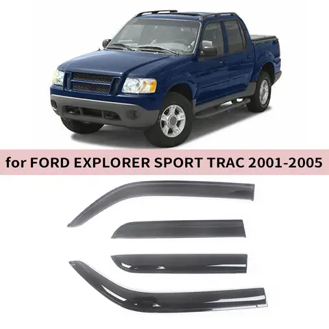 Fenstervisier für Ford EXPLORER SPORT TRAC 2001 2002 2003 2004 2005, Windabweiser, Regenschutz, Türvisier, Lüftungsschirme, Ventvisor