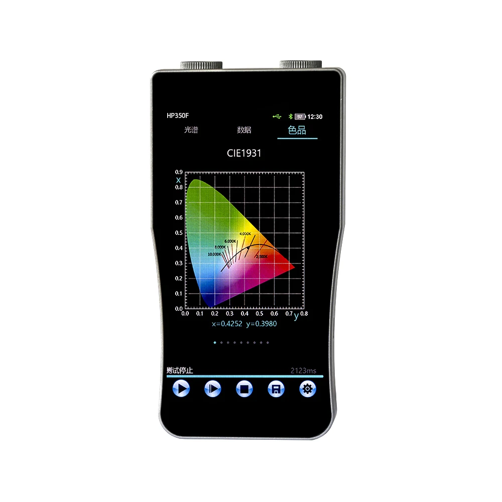 HP350F Handheld Design 5-Inch Ips Touch Screen Spectrometer Strobe Spectral Illuminance Meter
HP350F Handheld Design 5-Inch Ips Touch Screen Spectrometer Strobe Spectral Illuminance Meter