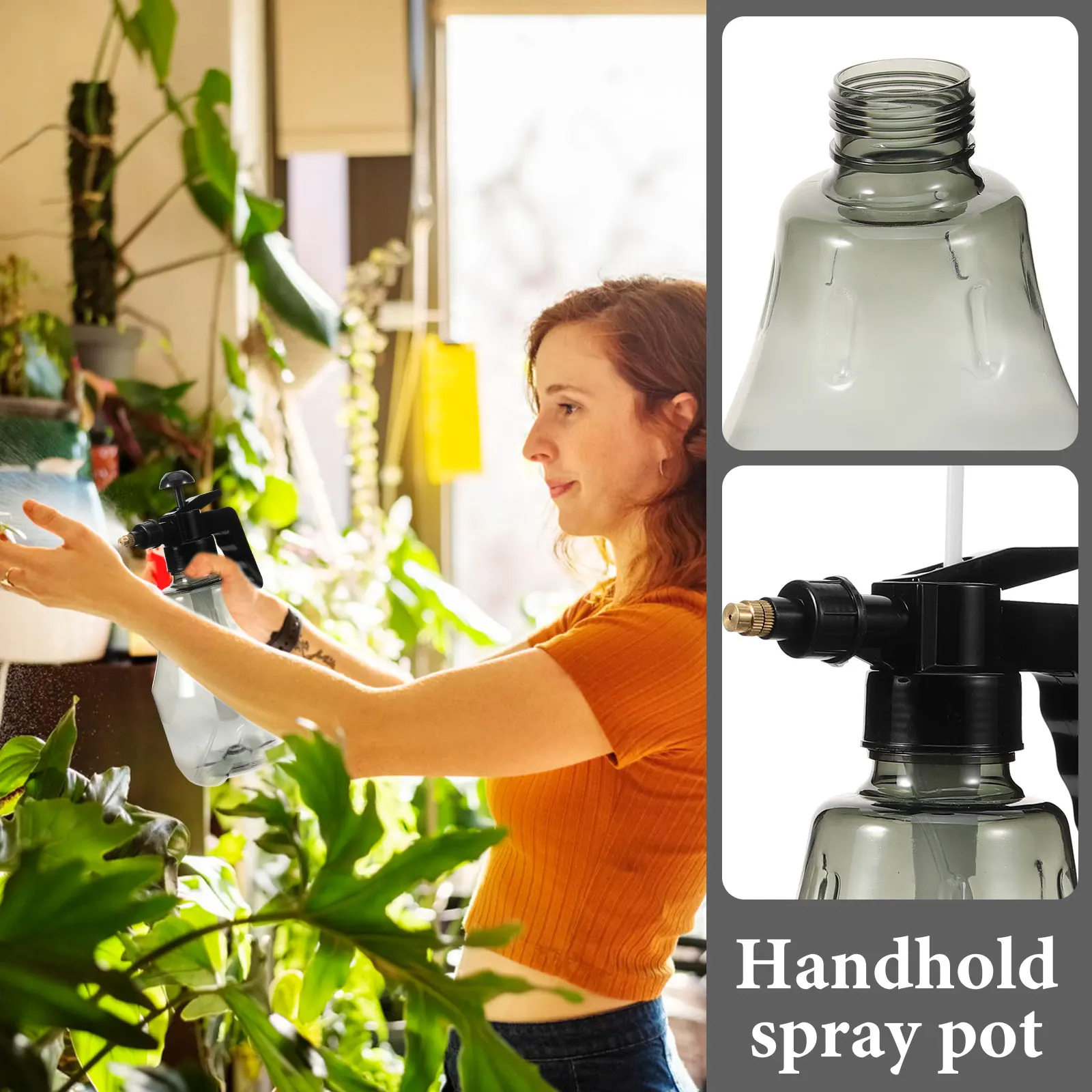 1_5L H held Sprayer Fine Mist Watering Can Gray Garden Travel Plant Care Tool Small Lightweight Portable Gardening 
1_5L H held Sprayer Fine Mist Watering Can Gray Garden Travel Plant Care Tool Small Lightweight Portable Gardening