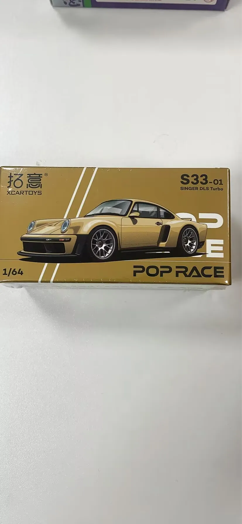 POP RACE Alloy 1/64 Porsche Coupe Collection Ornament Singer DLs Turbo Racing Model