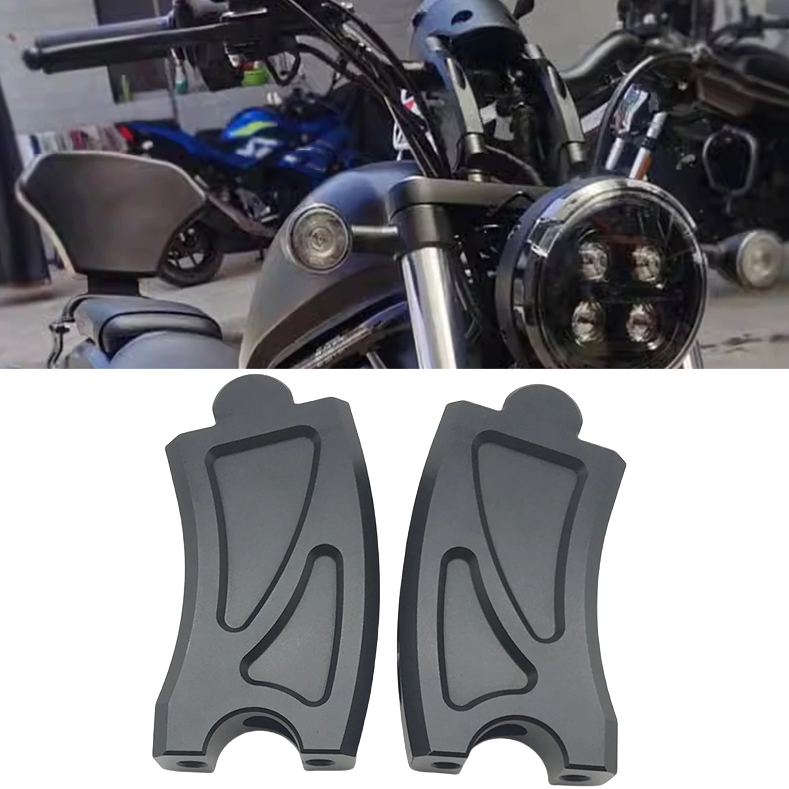 Motorcycle Handlebar Riser Move Back Adapter For Honda Rebel CMX300 CMX500 2017-2022
Motorcycle Handlebar Riser Move Back Adapter For Honda Rebel CMX300 CMX500 2017-2022