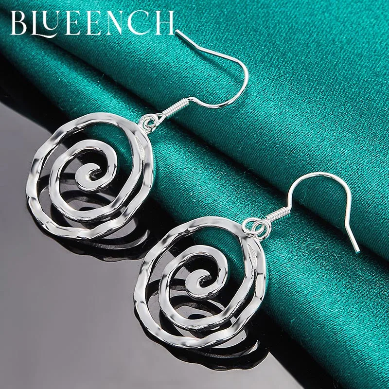 Blueench 925 Sterling Silver Wave Swirl Pendant Earrings for Women's Party Wedding Simple Fashion Personality Jewelry
Blueench 925 Sterling Silver Wave Swirl Pendant Earrings for Women's Party Wedding Simple Fashion Personality Jewelry