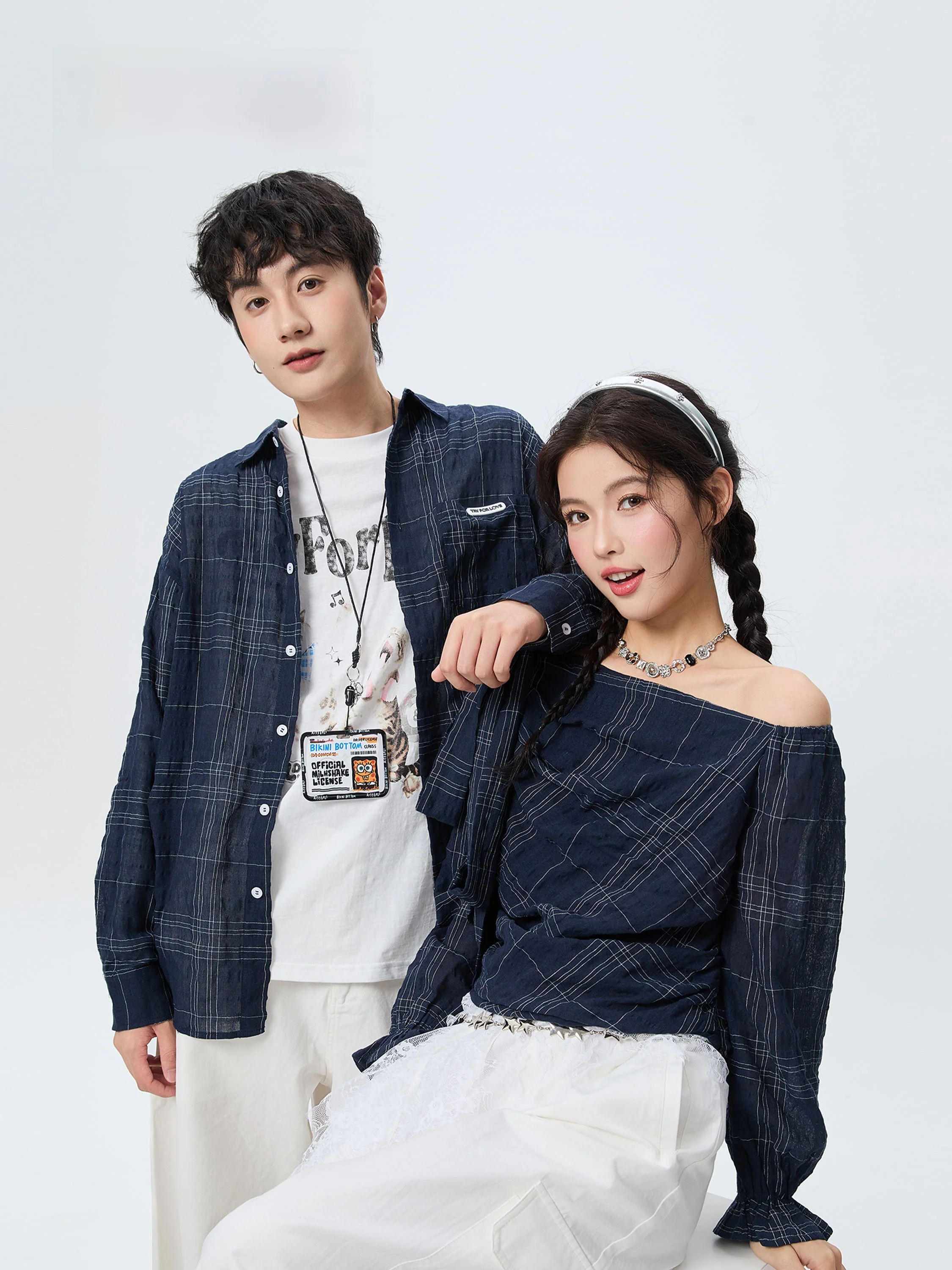 Tryforlove Couples Plaid Shirt Men Women Summer Sun Protection Quick Dry Shoulder Design Outerwear Breathable Lightweight Pol...
Tryforlove Couples Plaid Shirt Men Women Summer Sun Protection Quick Dry Shoulder Design Outerwear Breathable Lightweight Pol...