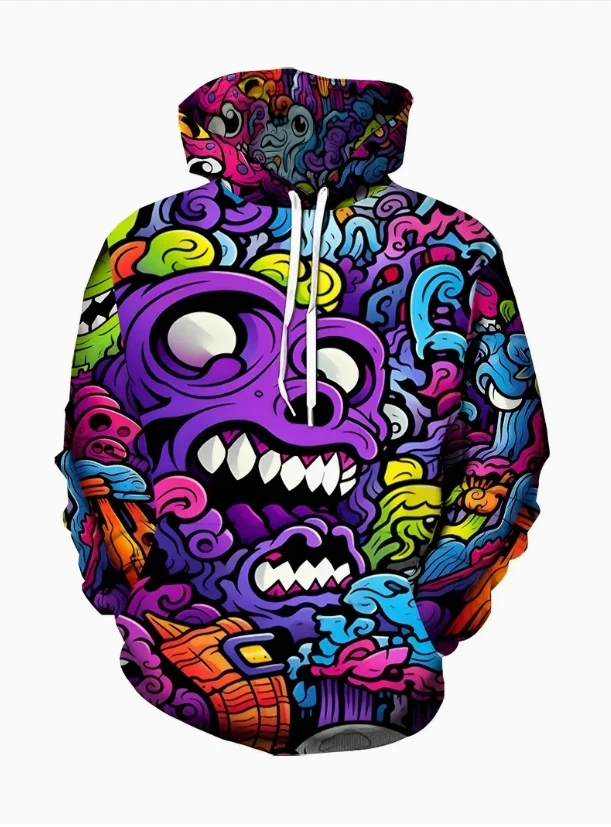 Plus Size Men's Casual Hoodie with Hamburger Pizza Fries Print, Soft Long Sleeve Hooded Sweatshirt, Lounge Clothing,
Plus Size Men's Casual Hoodie with Hamburger Pizza Fries Print, Soft Long Sleeve Hooded Sweatshirt, Lounge Clothing,