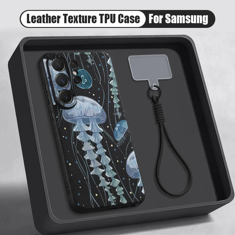 Lanyard TPU Phone Case For Samsung Galaxy S26 S25 S24 Ultra S23 S25 FE A57 A37 A17 A56 A55 a16 A26 A54 Jellyfish Patterned Cover
Lanyard TPU Phone Case For Samsung Galaxy S26 S25 S24 Ultra S23 S25 FE A57 A37 A17 A56 A55 a16 A26 A54 Jellyfish Patterned Cover