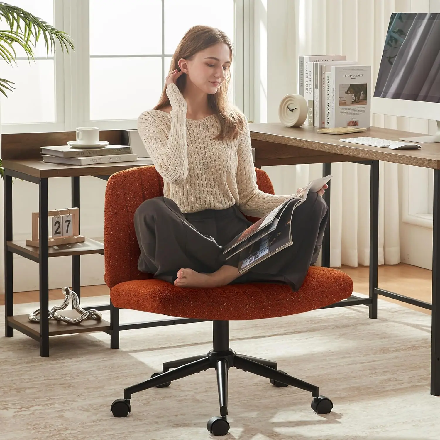 Chair with Wheels, Preminum Fabric and Pocket Spring Cushion, Adjustable Swivel Wide Seat Computer Chair,Hot selling quality
Chair with Wheels, Preminum Fabric and Pocket Spring Cushion, Adjustable Swivel Wide Seat Computer Chair,Hot selling quality