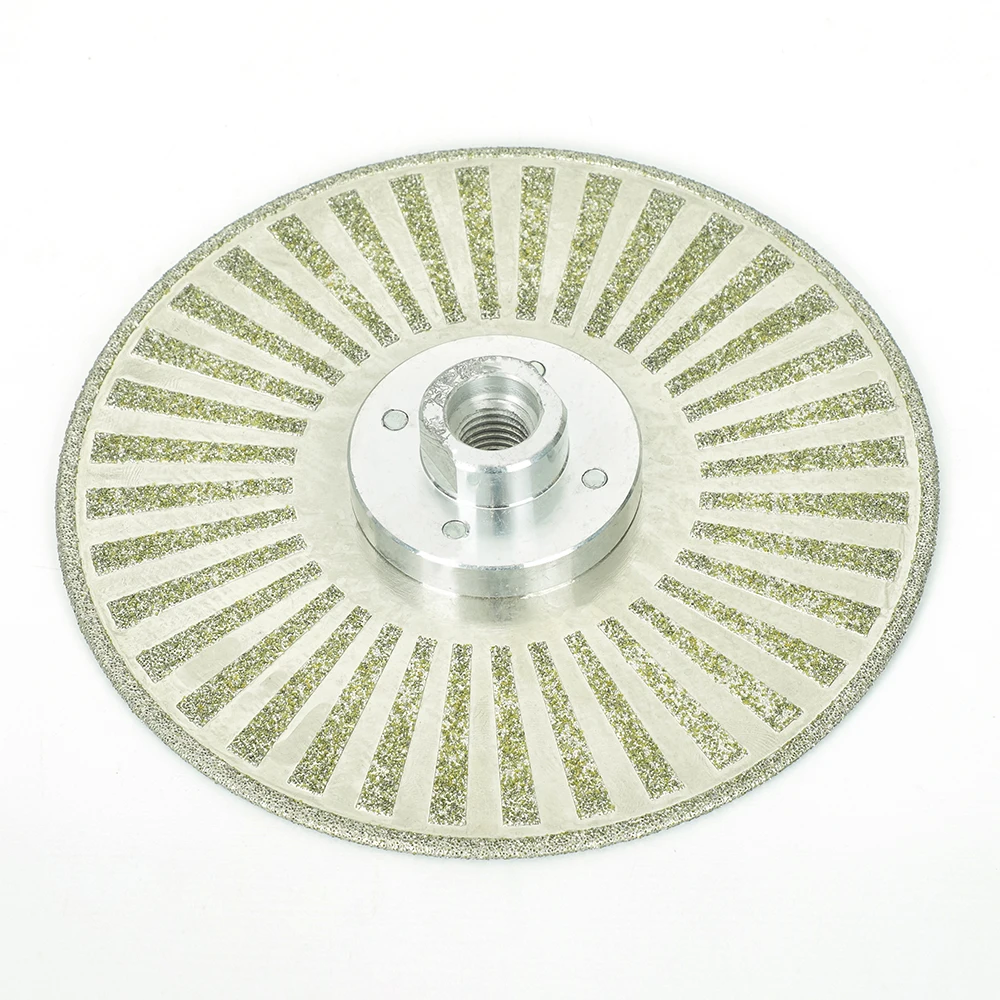 6 Inch 150mm M14 Silver Electroplated Diamond Cutting Disc Grinding Sheet Stone Concrete Saw Blade Diamond Cutting Disc
6 Inch 150mm M14 Silver Electroplated Diamond Cutting Disc Grinding Sheet Stone Concrete Saw Blade Diamond Cutting Disc