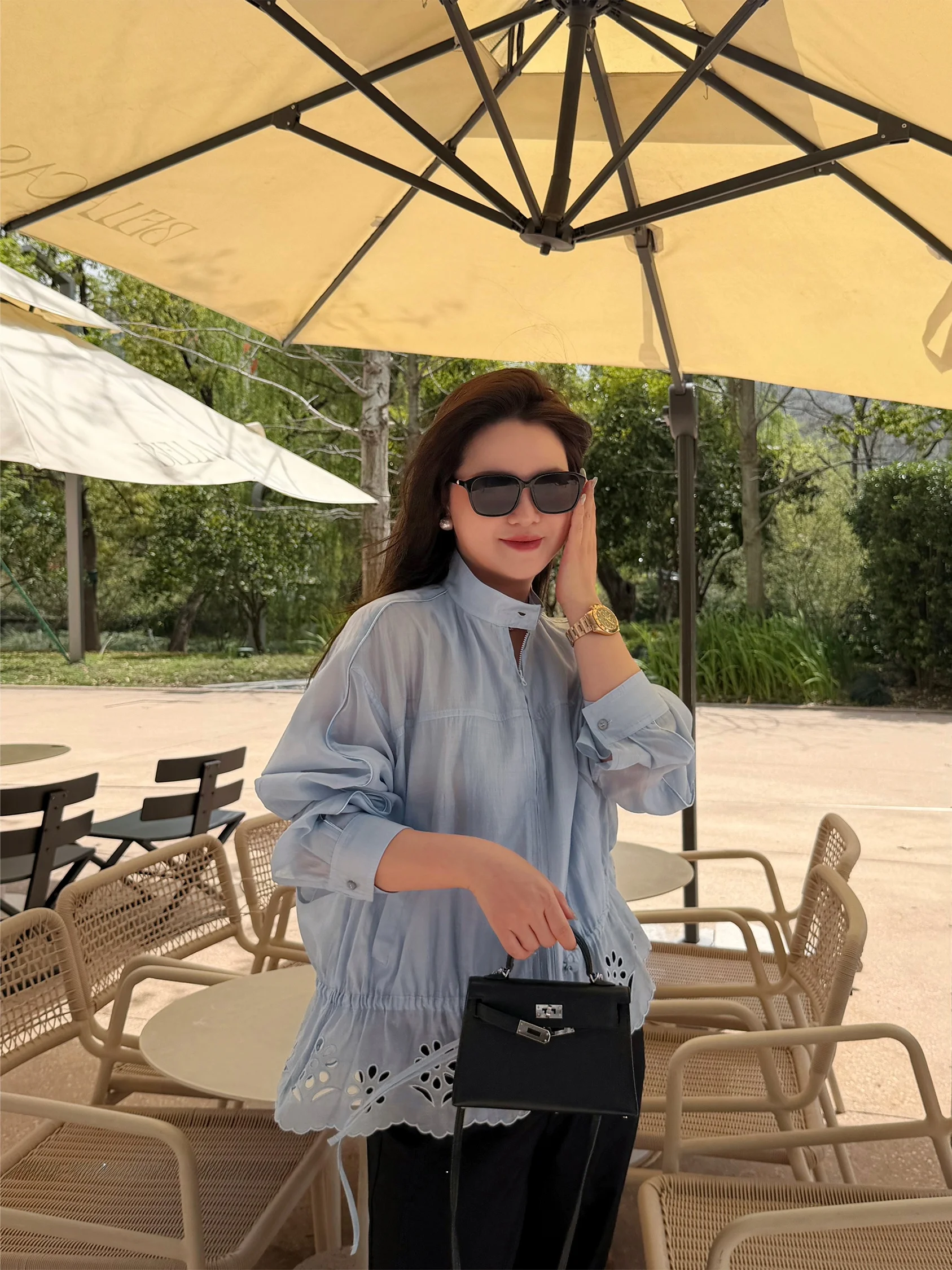 JoJo Private Label plus Size Women's Slimming Summer Lightweight Sun Protection Silk Blend Casual Style Coat MK14548
JoJo Private Label plus Size Women's Slimming Summer Lightweight Sun Protection Silk Blend Casual Style Coat MK14548