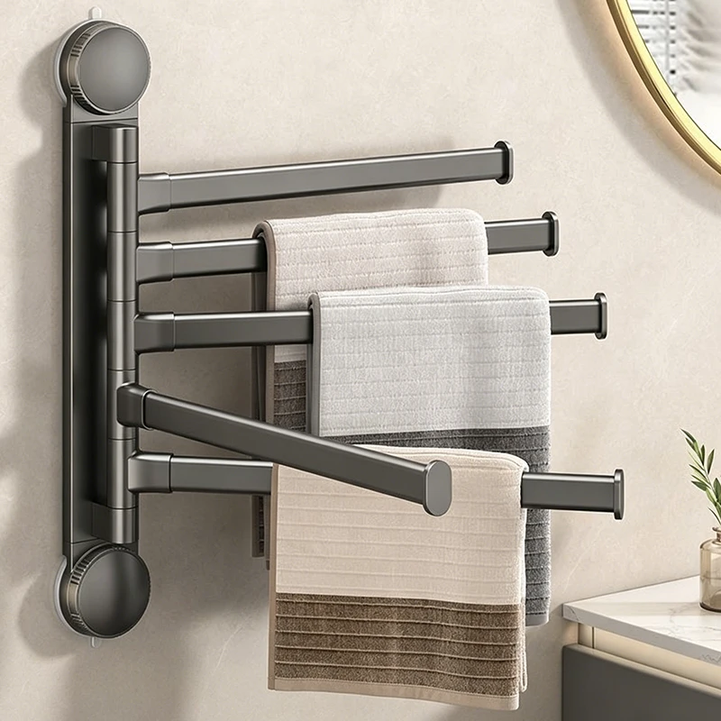 No Need To Drill Suction Cup rotating towel rack multi-bar folding rack towel rack Bathroom bath towel rack Kitchen storage rack
No Need To Drill Suction Cup rotating towel rack multi-bar folding rack towel rack Bathroom bath towel rack Kitchen storage rack