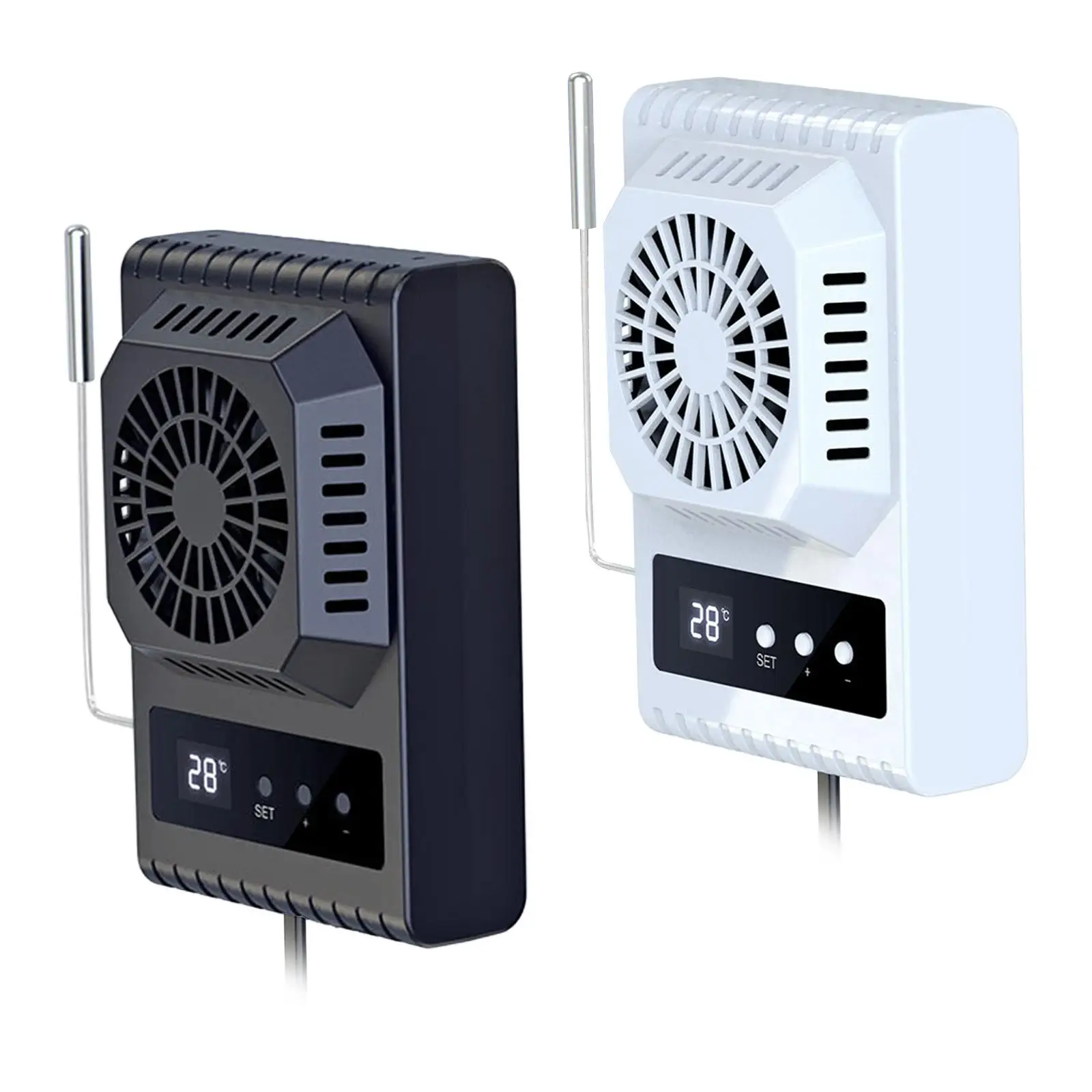 Reptile Habitat Fan with Thermometer Dual Function Smart Temperature Control Quiet ABS Material for Bird Cage Parrot Enclosure
Reptile Habitat Fan with Thermometer Dual Function Smart Temperature Control Quiet ABS Material for Bird Cage Parrot Enclosure