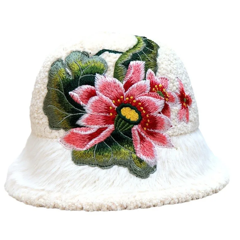 2025 Original Design Flower Cash-mere Winter Hat Soft Warm Autumn Sombrero Elegant Embroidery Floral Bucket Fisherman Hat Women
2025 Original Design Flower Cash-mere Winter Hat Soft Warm Autumn Sombrero Elegant Embroidery Floral Bucket Fisherman Hat Women