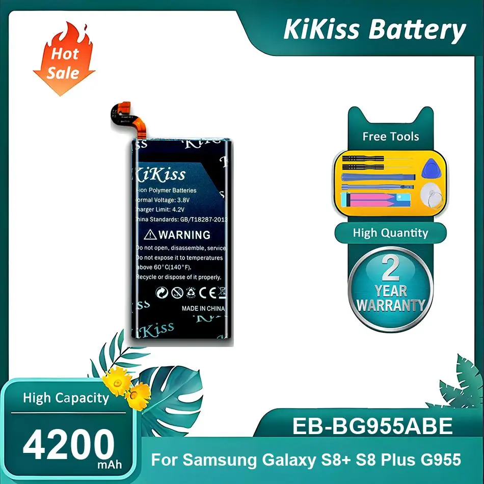 High-Performance Mobile Phone Battery For Samsung Galaxy S8 Plus S8+ G955,EB-BG955ABE,4200mAh
High-Performance Mobile Phone Battery For Samsung Galaxy S8 Plus S8+ G955,EB-BG955ABE,4200mAh