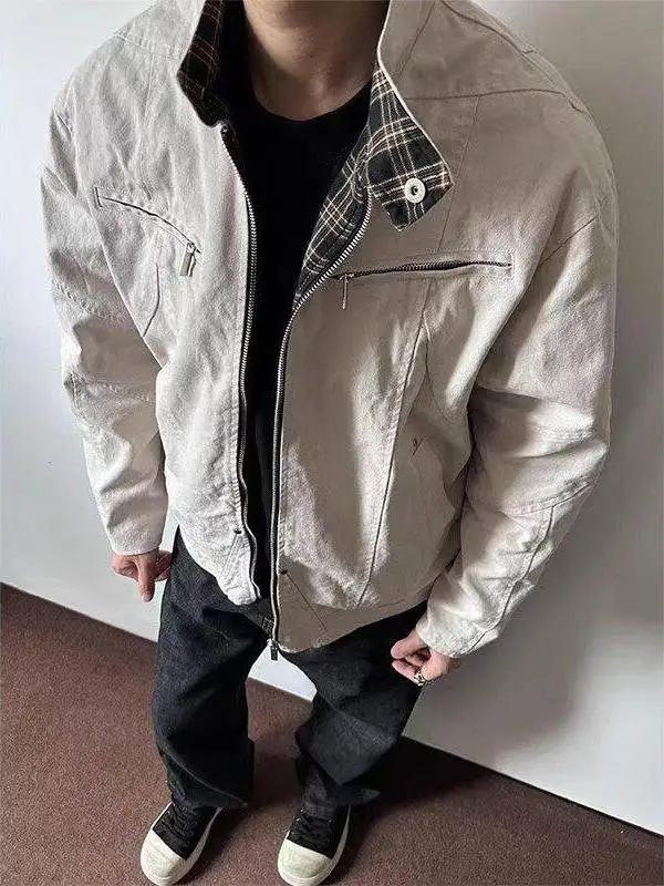 American Retro Workwear Harlan Jaet Men's ort Stand Collar Spring Autumn High Sensation Cool CleanFit Zipper Decorated Ou...
American Retro Workwear Harlan Jaet Men's ort Stand Collar Spring Autumn High Sensation Cool CleanFit Zipper Decorated Ou...