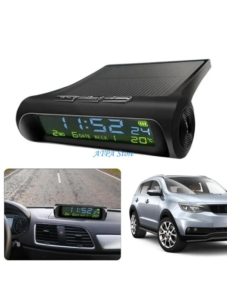 U13C Solar Car Clocks Automotive Electronic Led Digital Clock Thermometer Alarm Clock
U13C Solar Car Clocks Automotive Electronic Led Digital Clock Thermometer Alarm Clock