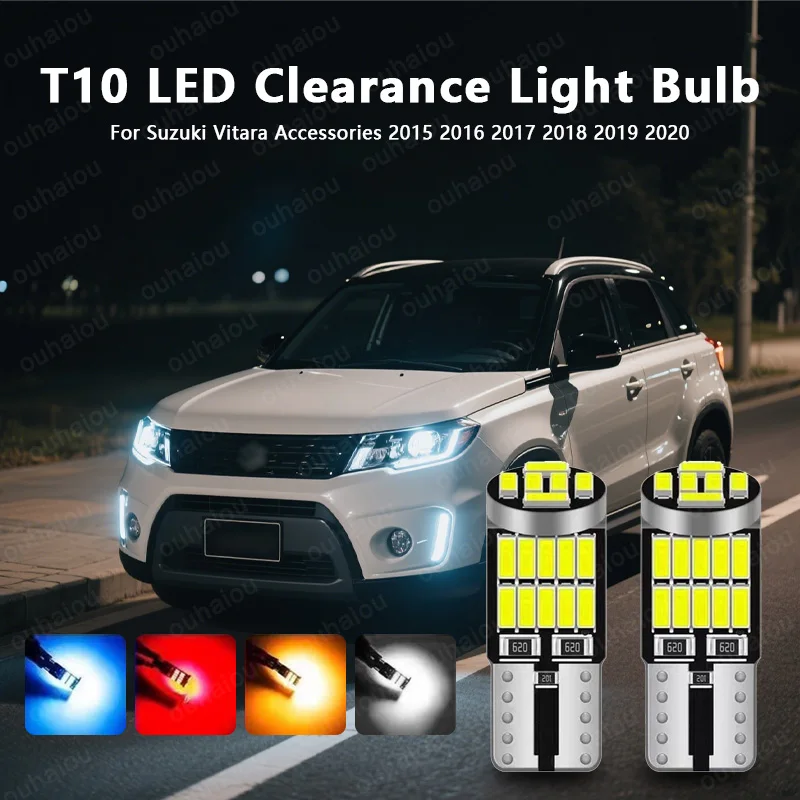 For Suzuki Vitara Accessories 2015 2016 2017 2018 2019 2020 2pcs LED Parking Light T10 W5W Clearance Lamp
For Suzuki Vitara Accessories 2015 2016 2017 2018 2019 2020 2pcs LED Parking Light T10 W5W Clearance Lamp