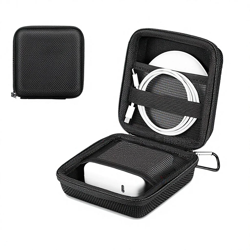 Hard Travel EVA Case for MacBook Chargers, Power Adapters, and USB Drives - Black Zip Closed Portable Storage Case
Hard Travel EVA Case for MacBook Chargers, Power Adapters, and USB Drives - Black Zip Closed Portable Storage Case