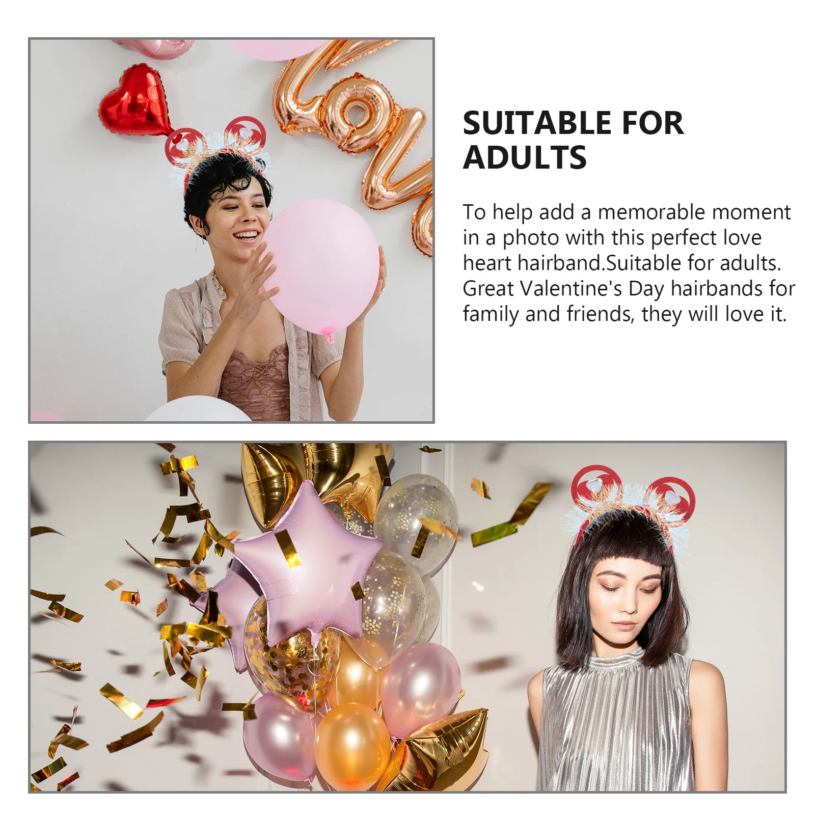 1Pcs Heart Shape Headband Valentines Day Party Hair Hoop Adult Costume Accessory Heart Hairband Lovely Headband
1Pcs Heart Shape Headband Valentines Day Party Hair Hoop Adult Costume Accessory Heart Hairband Lovely Headband