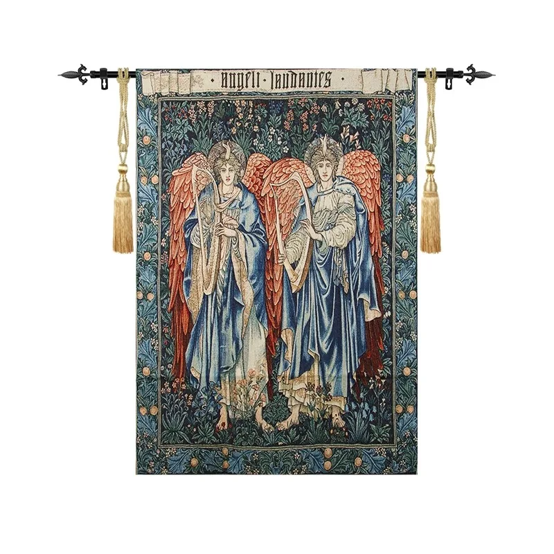 European Retro Art Tapestry Jacquard Wall Blanket Fabric Soft Decoration Background Wall Decoration Hanging Painting Angel
European Retro Art Tapestry Jacquard Wall Blanket Fabric Soft Decoration Background Wall Decoration Hanging Painting Angel