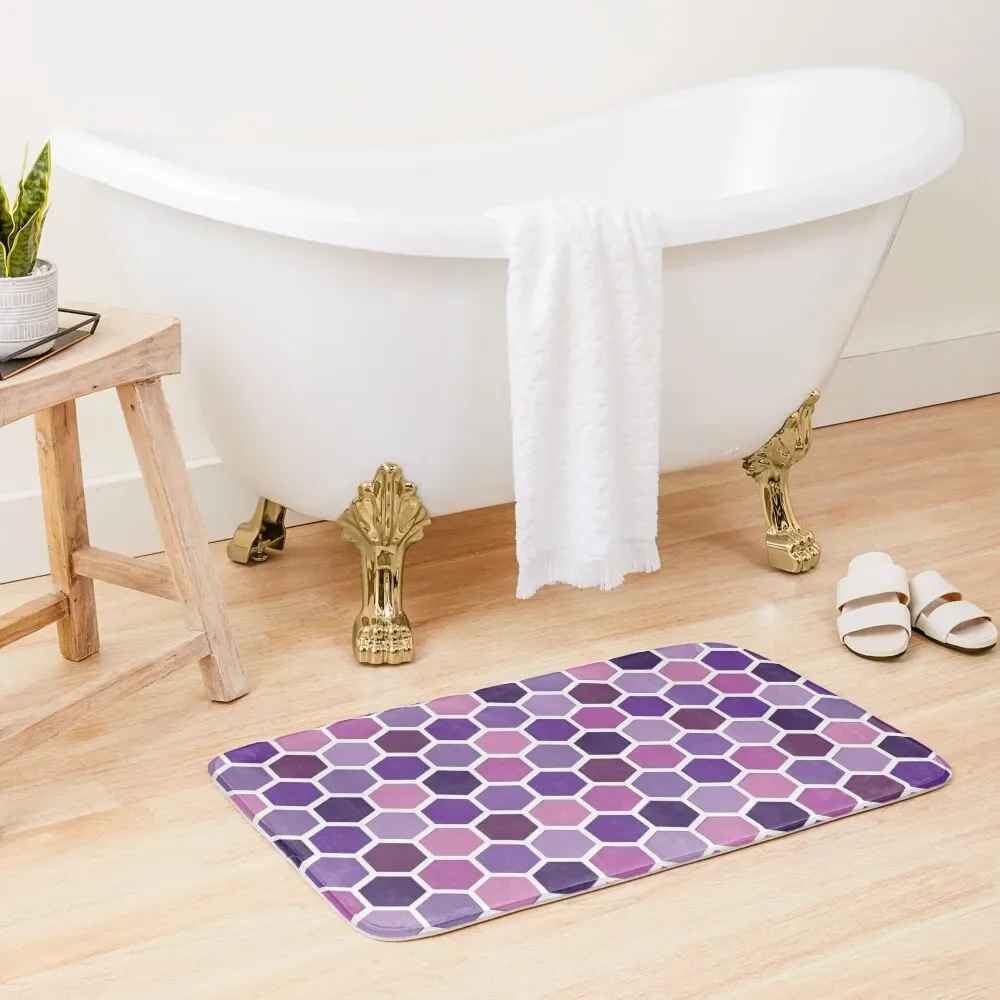 Purple and Pink Hexagonal Honeycomb Pattern Bath Mat Bathroom Floor Water Absorbent Mat
Purple and Pink Hexagonal Honeycomb Pattern Bath Mat Bathroom Floor Water Absorbent Mat