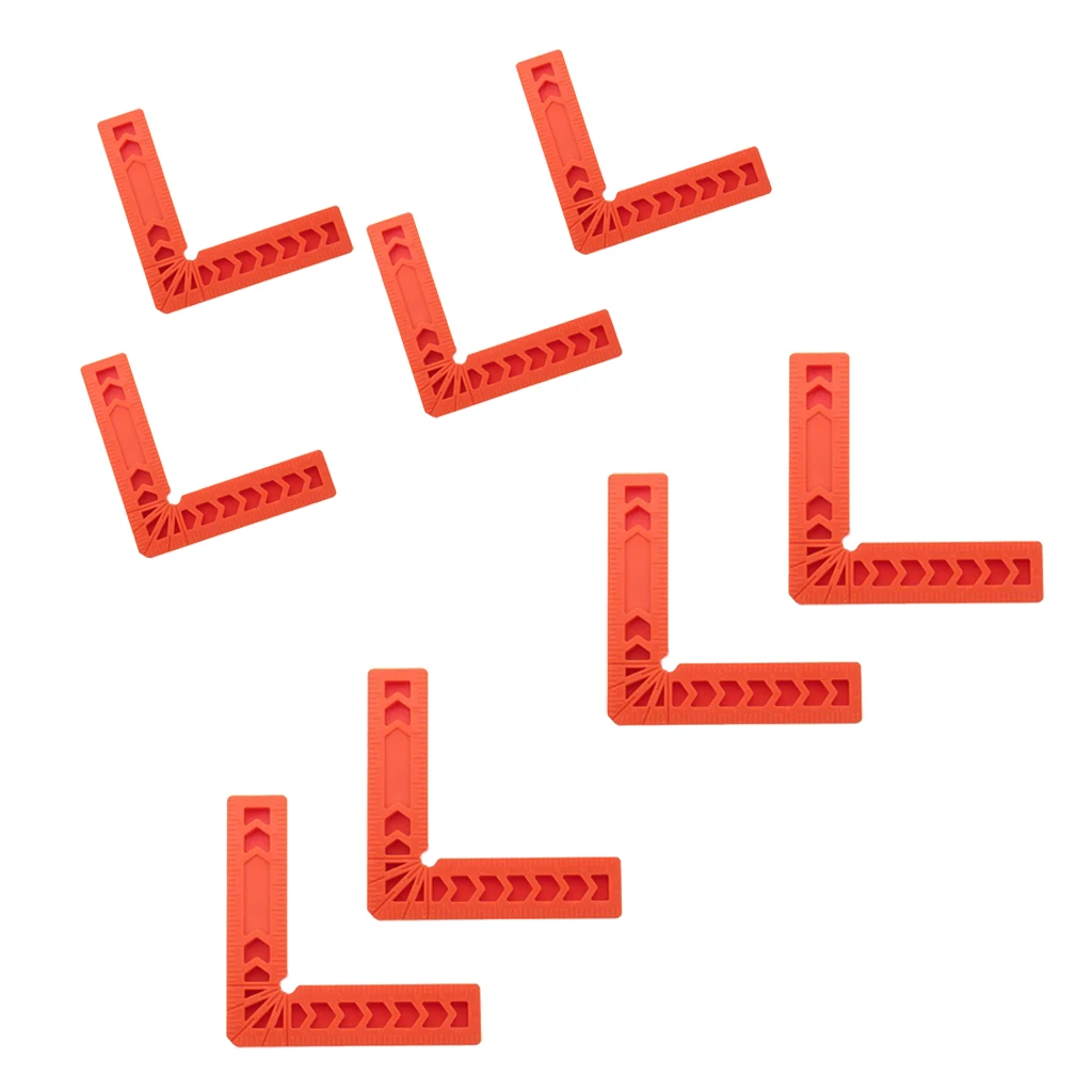 High Hardness Corner Clamping 90 Degree L Shape Square Plastic Positioning Ruler for Woodworking Frames
High Hardness Corner Clamping 90 Degree L Shape Square Plastic Positioning Ruler for Woodworking Frames