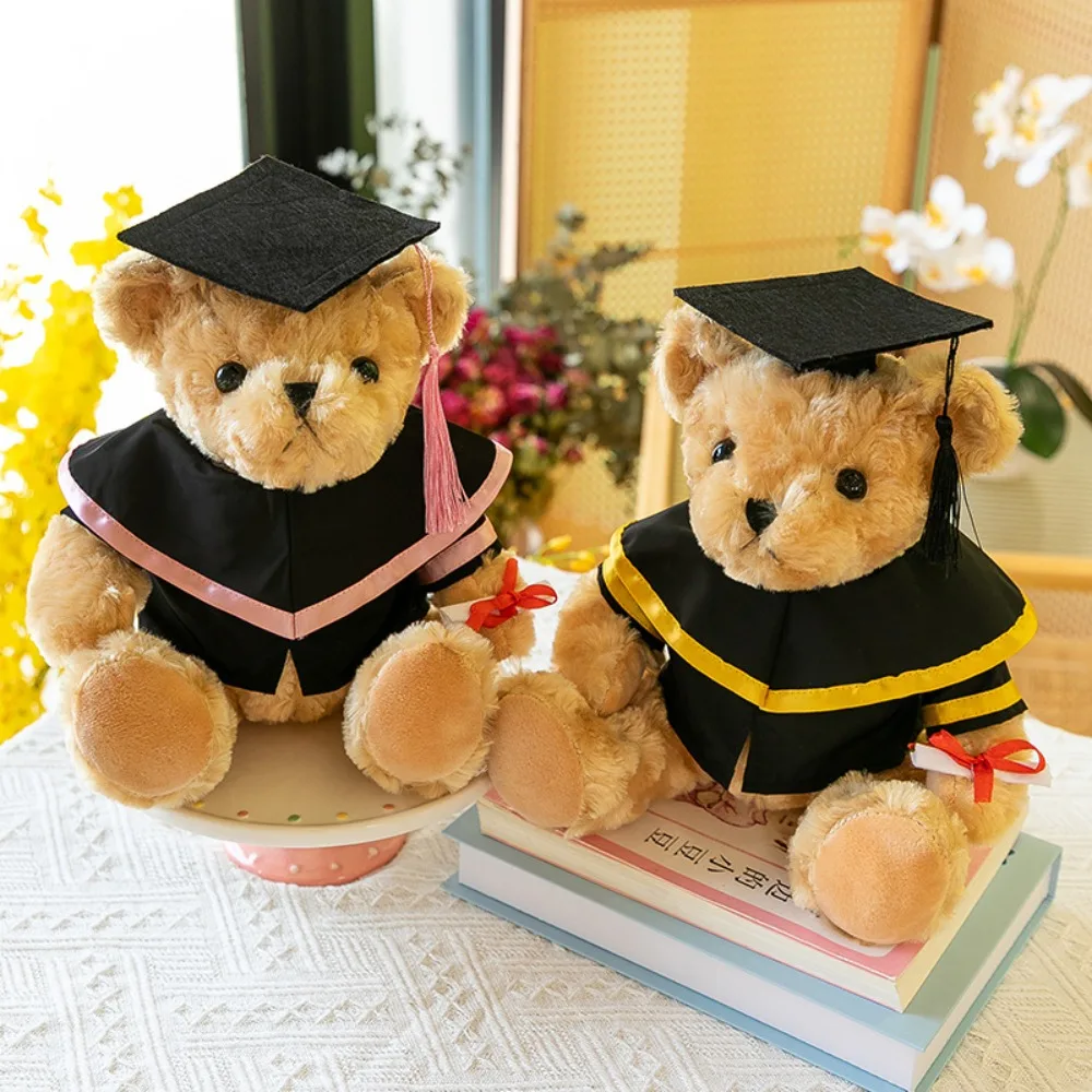 Bachelor Hat Doctor Cap Graduation Bear Doll Cute Soft Bachelor Bear Plush Toy Academic Dress Stuffed Bear Animal Doll
Bachelor Hat Doctor Cap Graduation Bear Doll Cute Soft Bachelor Bear Plush Toy Academic Dress Stuffed Bear Animal Doll
