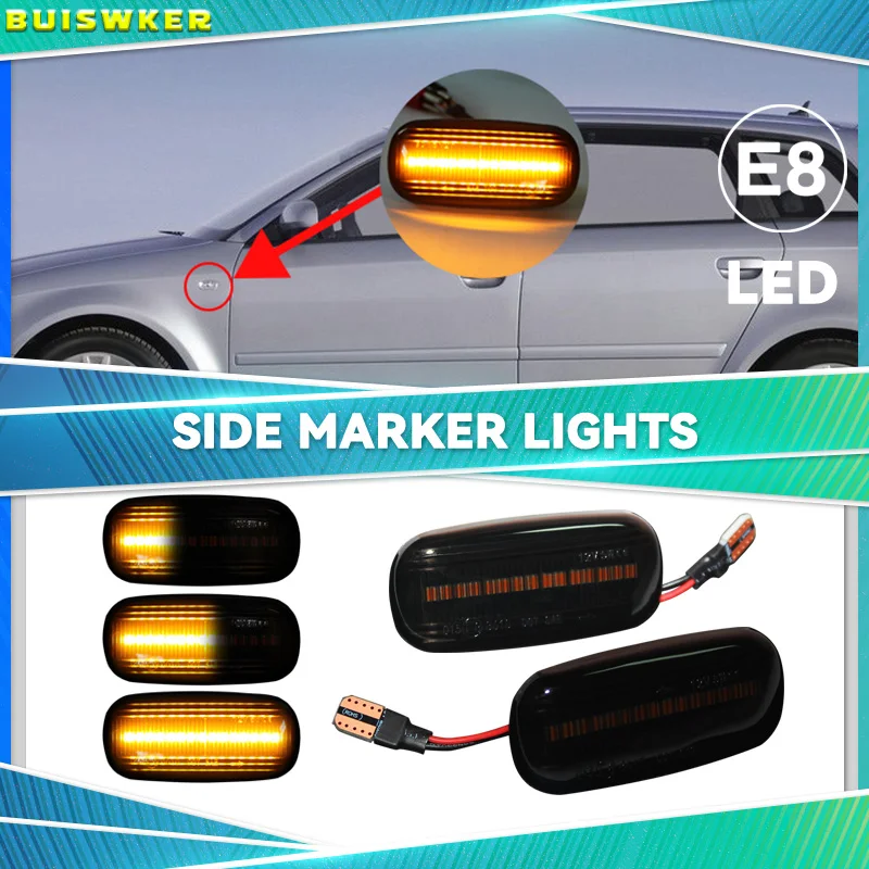 For Audi A3 S3 8P A4 S4 RS4 B6 B7 B8 A6 S6 RS6 C5 C6 05-08 Super LED Front Fender Side Marker Turn Signal Light
For Audi A3 S3 8P A4 S4 RS4 B6 B7 B8 A6 S6 RS6 C5 C6 05-08 Super LED Front Fender Side Marker Turn Signal Light