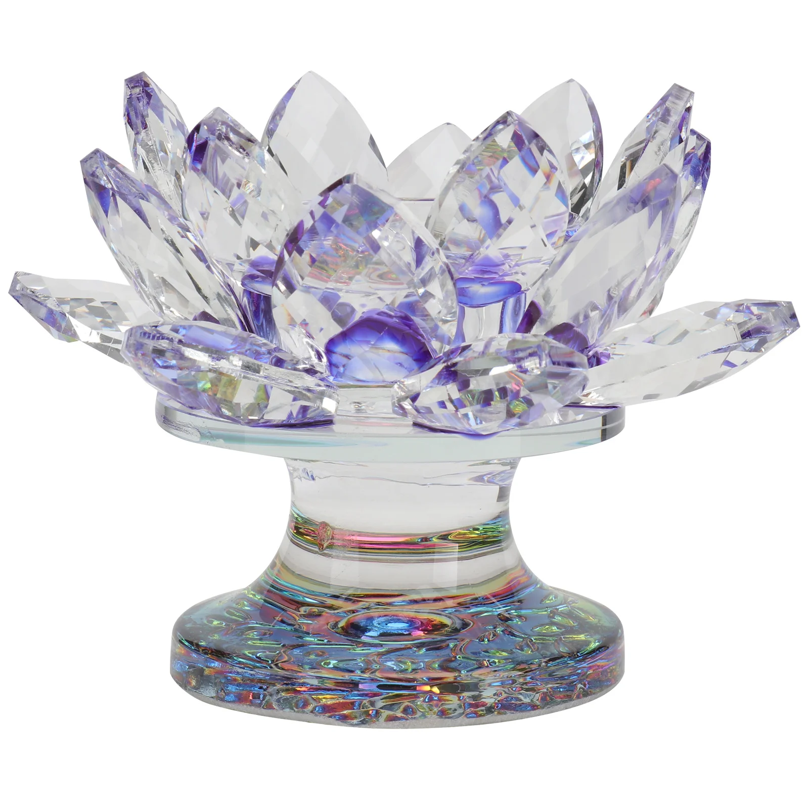 1Pcs Exquisite Crystal Candleholder with Lotus Design Classical Desktop Candleholder Ornament for Living Room Decoration
1Pcs Exquisite Crystal Candleholder with Lotus Design Classical Desktop Candleholder Ornament for Living Room Decoration