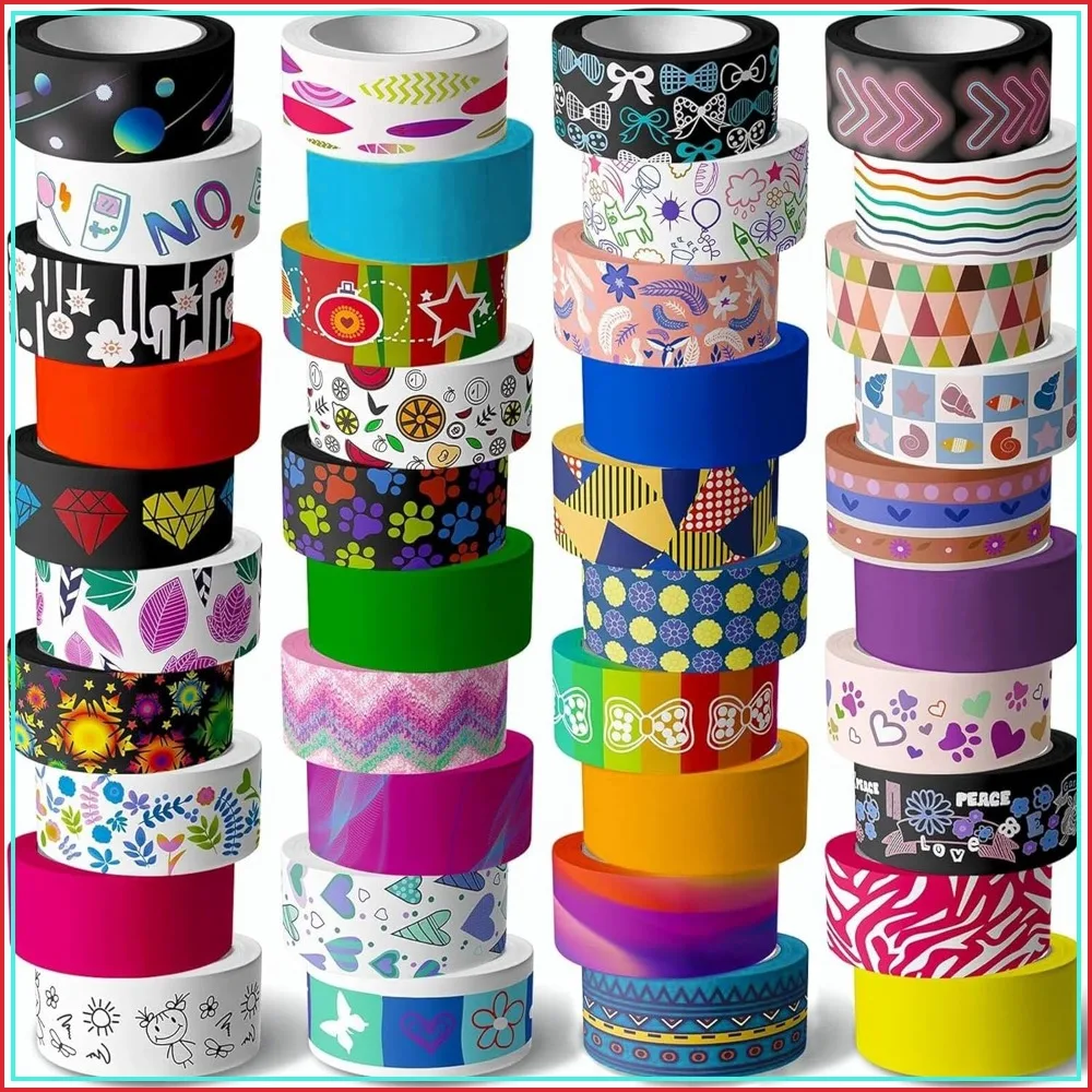 40 Rolls Washi Tape Set - 15 mm Wide Decorative Tape for DIY Crafts, Junk Journal, Scrapbooking, Bullet Journal, Planner, Party Decor
40 Rolls Washi Tape Set - 15 mm Wide Decorative Tape for DIY Crafts, Junk Journal, Scrapbooking, Bullet Journal, Planner, Party Decor
