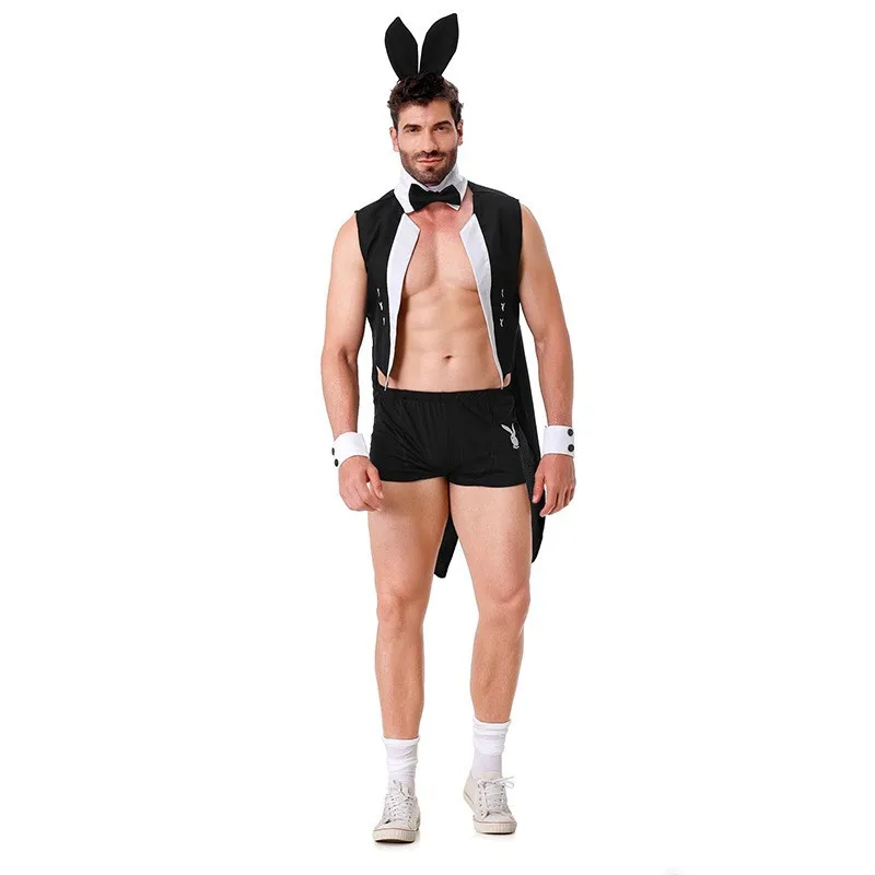 Sexy Rabbit Ear loween Cosplay Performance Costume Men's Attraction Bar Set Cross-Border Men's Costume Sexy Invitation
Sexy Rabbit Ear loween Cosplay Performance Costume Men's Attraction Bar Set Cross-Border Men's Costume Sexy Invitation