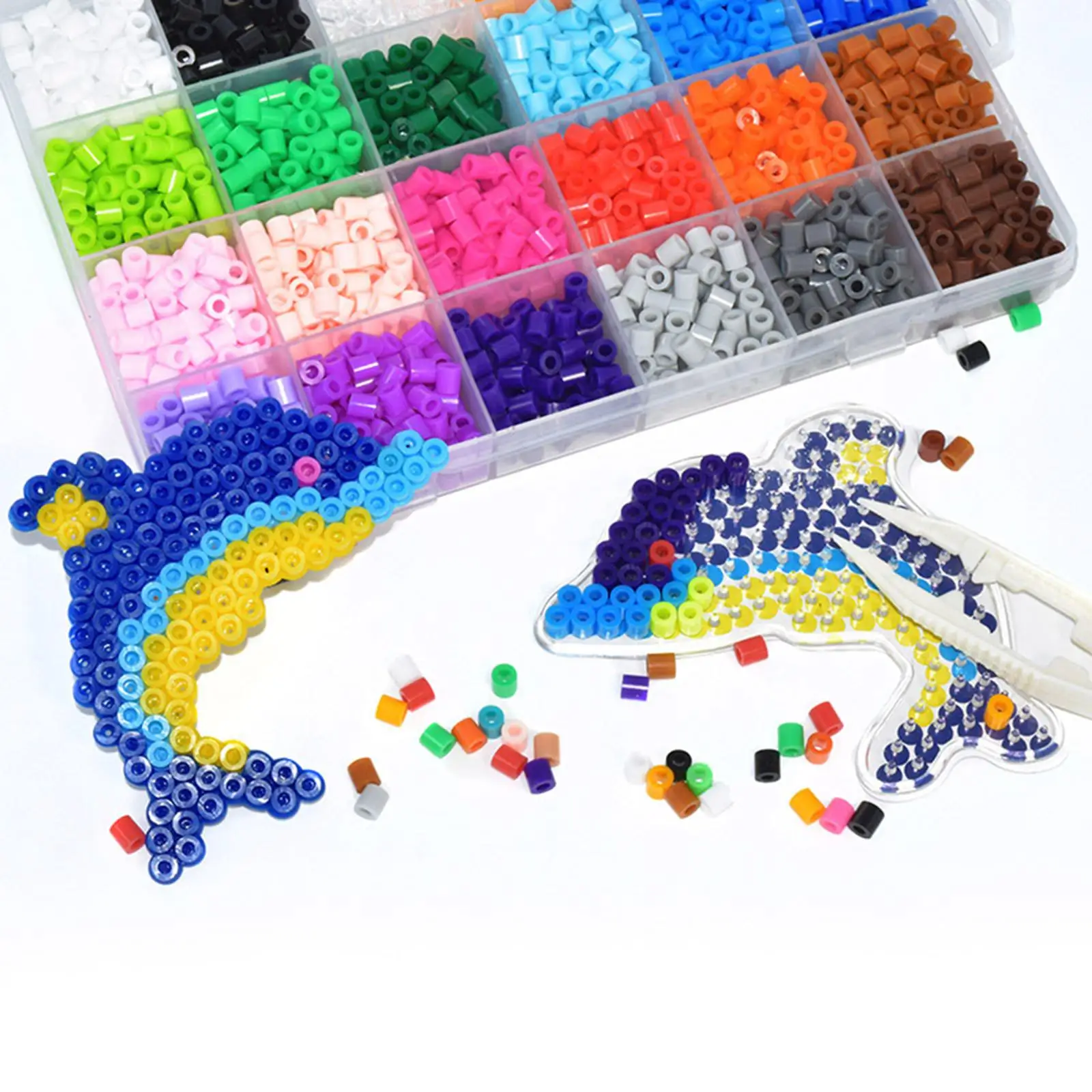 2400Pcs Kit 24 Crafts Ironing Paper 3D Puzzles Pegboard Sheets 5mm for Christmas Birthday Gift
2400Pcs Kit 24 Crafts Ironing Paper 3D Puzzles Pegboard Sheets 5mm for Christmas Birthday Gift