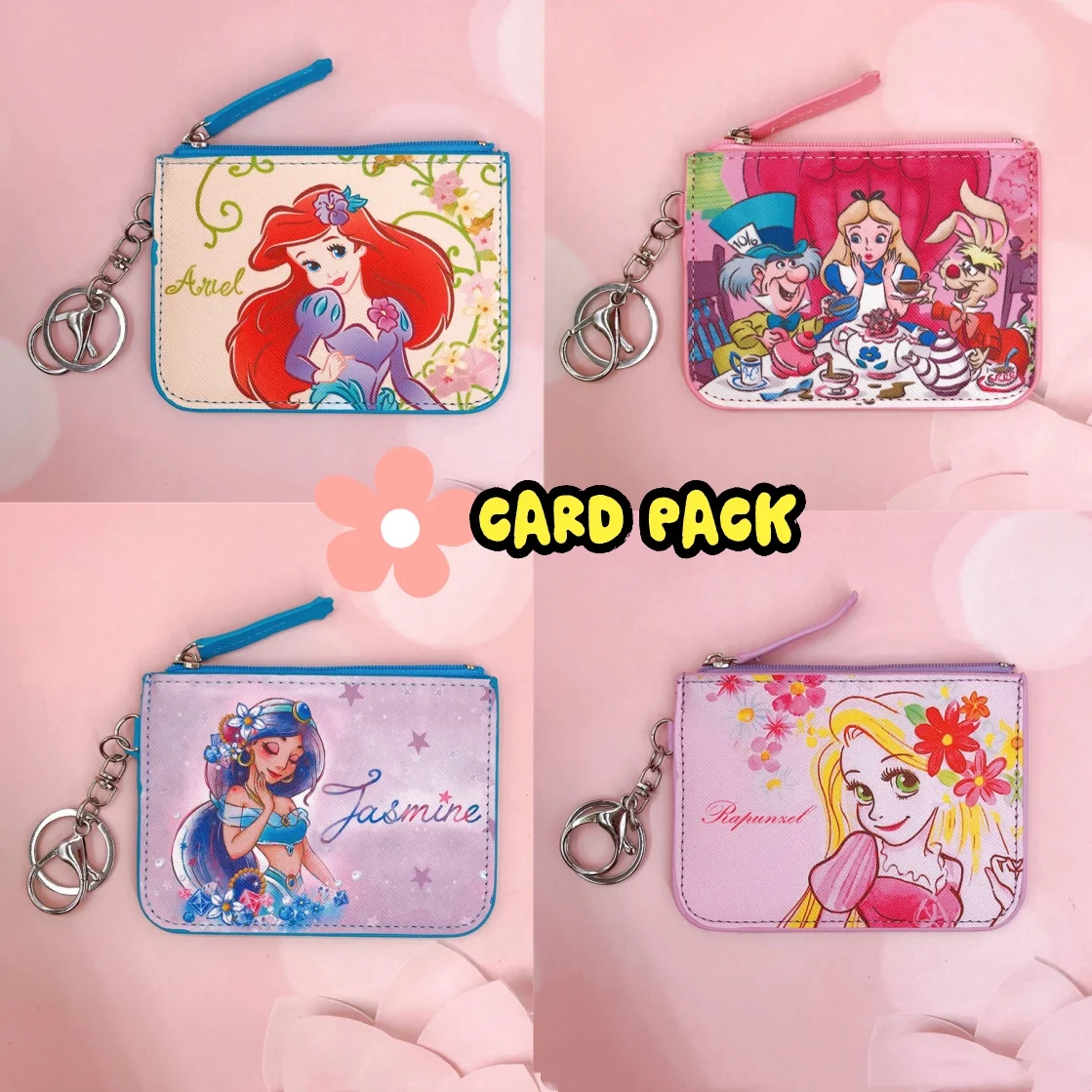 Disney anime peripheral mermaid princess work card set work certificate pvc badge key ring change card bag cute purse women
Disney anime peripheral mermaid princess work card set work certificate pvc badge key ring change card bag cute purse women