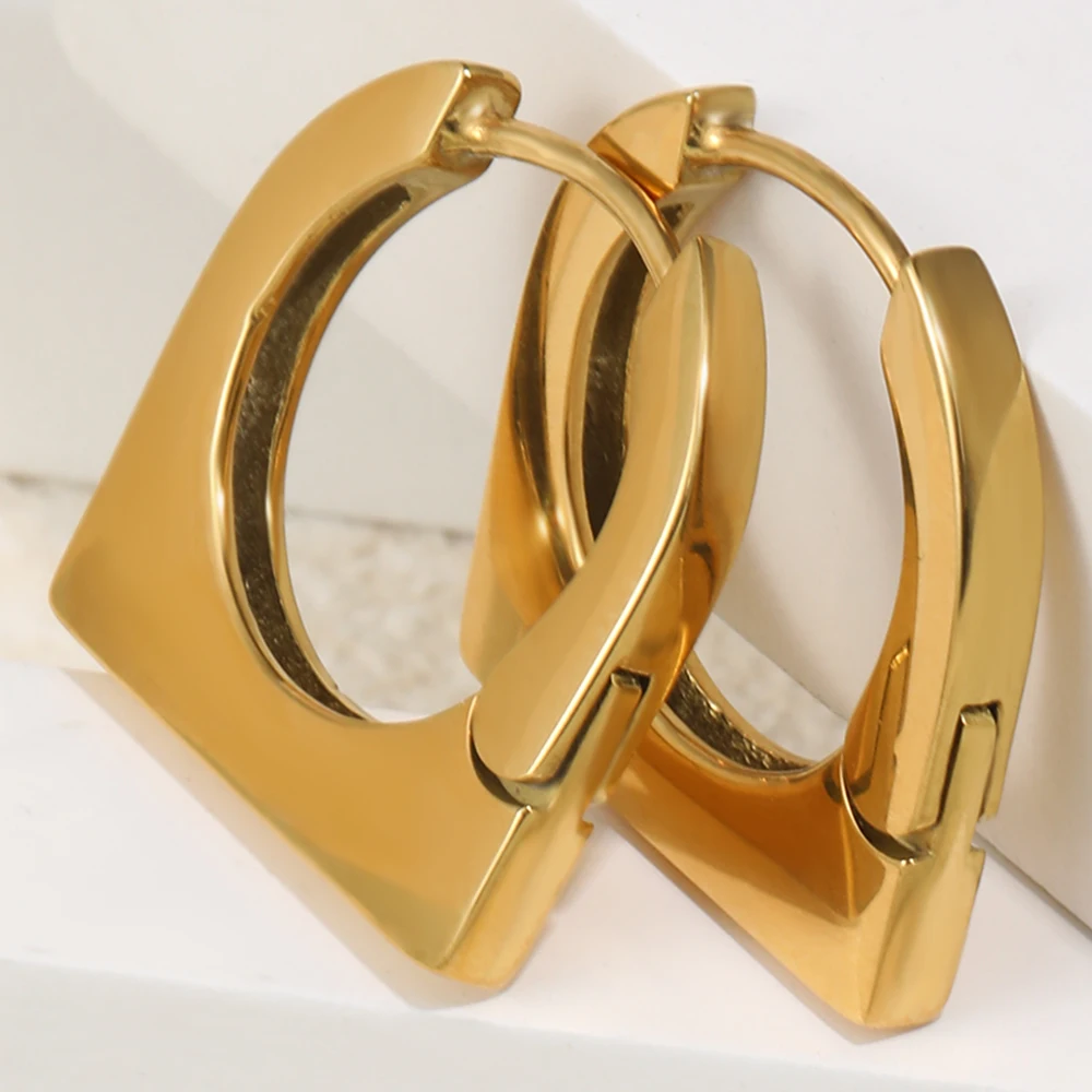 18K Gold Plated Stainless Steel Trapezoidal Earrings Women's Jewelry Gift Elegant Fashionable Dangle Earrings
18K Gold Plated Stainless Steel Trapezoidal Earrings Women's Jewelry Gift Elegant Fashionable Dangle Earrings