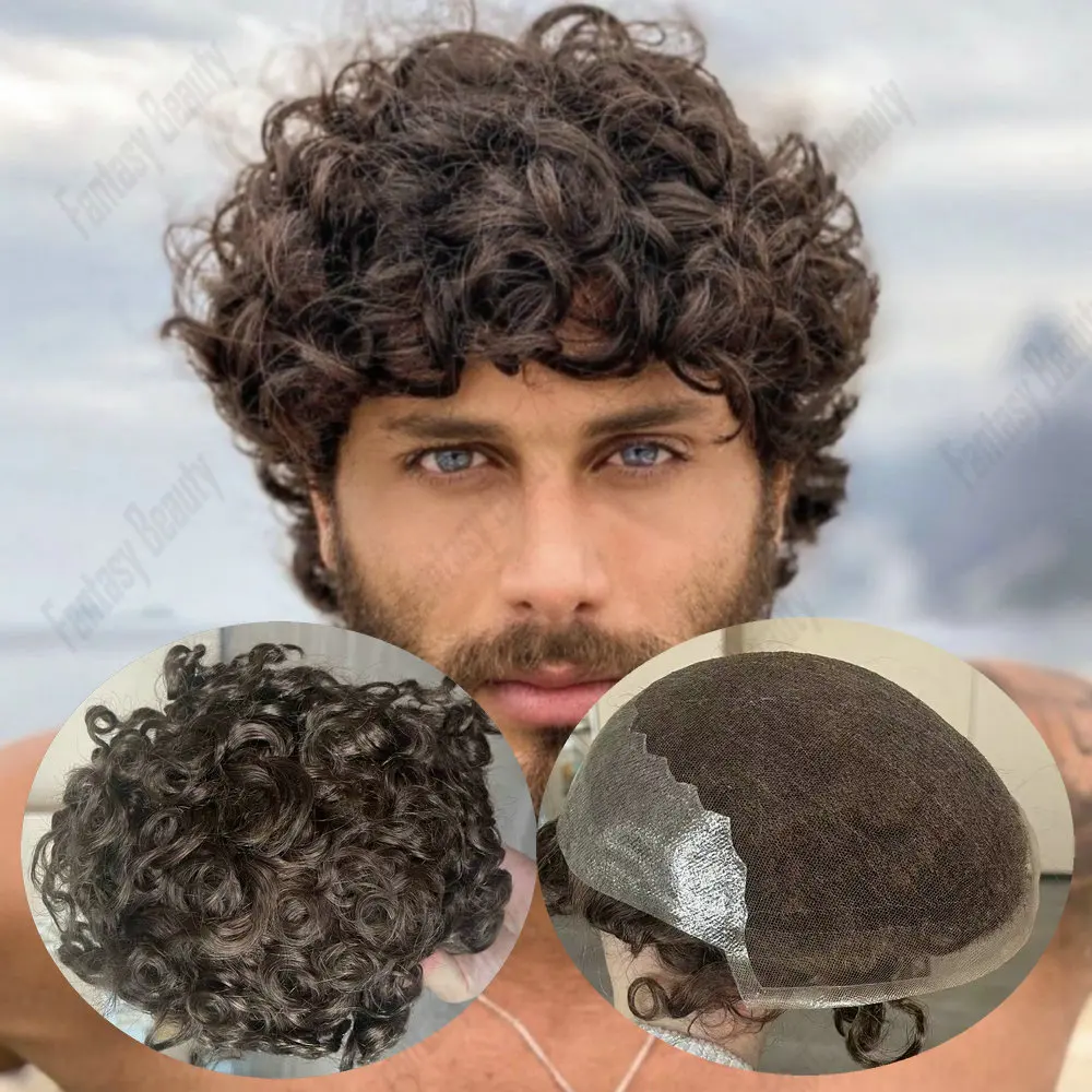 20mm Curly Q6 Swiss Lace Front&PU Men's Hair Replacement System Natural Hairline Male Toupee18#Dark Blonde Human Hair Prosthesis
20mm Curly Q6 Swiss Lace Front&PU Men's Hair Replacement System Natural Hairline Male Toupee18#Dark Blonde Human Hair Prosthesis