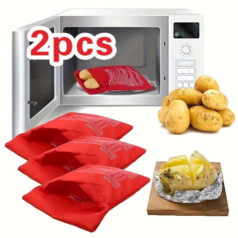 2pcs Microwave Potato Cooking Bag, Baked Potato Microwave Tool, Fast Potato Roaster Bag for Kitchen Baking
2pcs Microwave Potato Cooking Bag, Baked Potato Microwave Tool, Fast Potato Roaster Bag for Kitchen Baking
