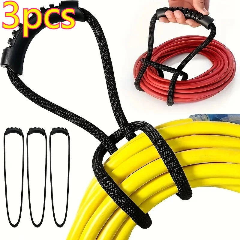 3pcs Heavy Duty Cable Storage Straps with Handle, Reusable Cord Organizer for Garden Hoses,Garage & Outdoor Storage Management
3pcs Heavy Duty Cable Storage Straps with Handle, Reusable Cord Organizer for Garden Hoses,Garage & Outdoor Storage Management