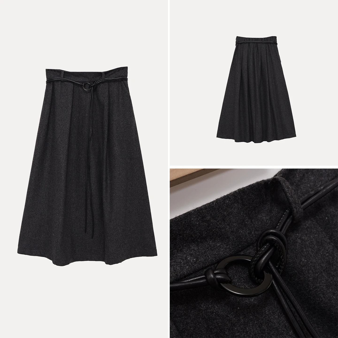 Faionable Loose Women's Skirt with Elastic Waist And Belt Simple Design Commute Sle A-Line Silhouette Winter 2025
Faionable Loose Women's Skirt with Elastic Waist And Belt Simple Design Commute Sle A-Line Silhouette Winter 2025