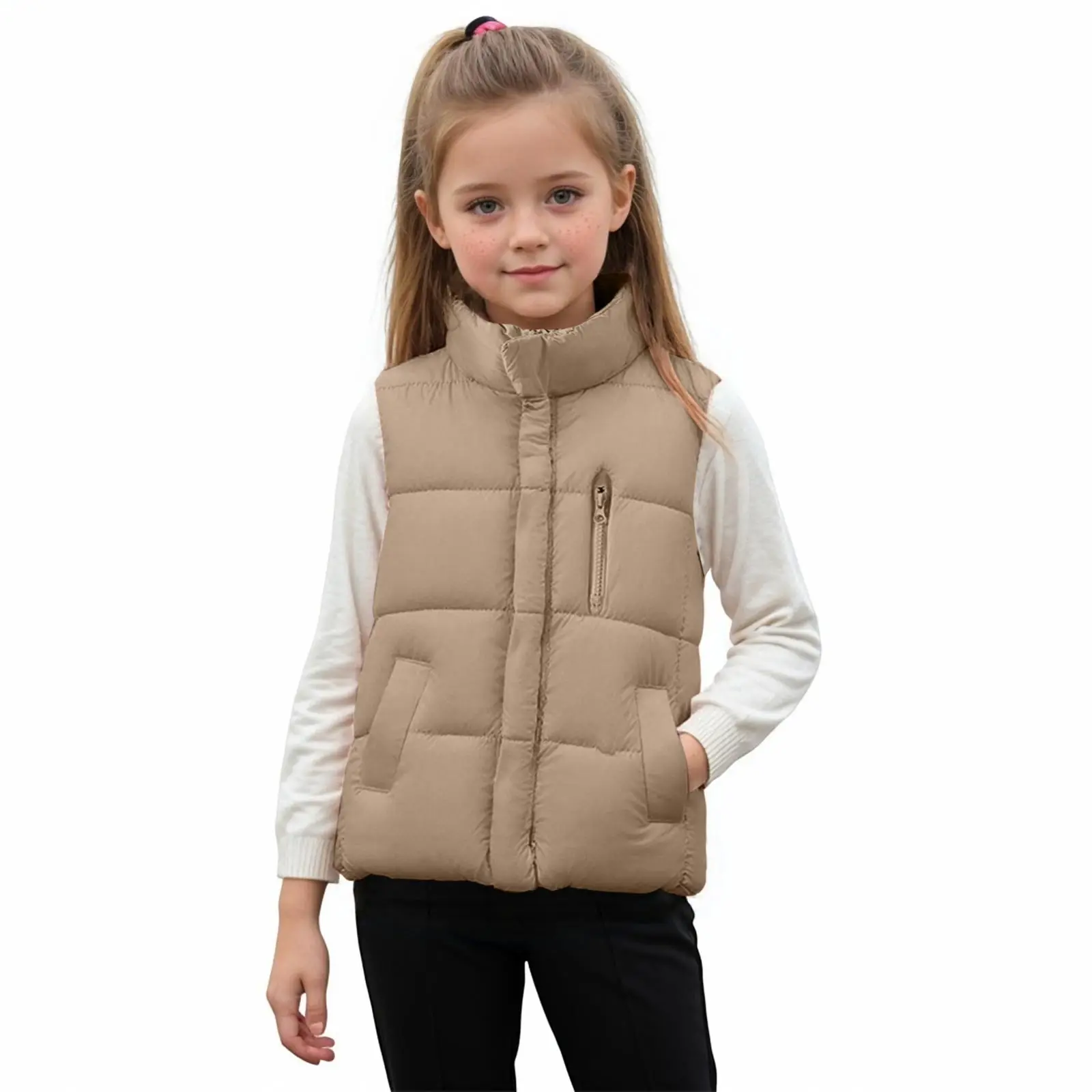 Little Girls Coats Childrens Comfortable And Warm Vest With Thick Fleece For Boys And Girls Solid Color Colorful Coat for Girls
Little Girls Coats Childrens Comfortable And Warm Vest With Thick Fleece For Boys And Girls Solid Color Colorful Coat for Girls