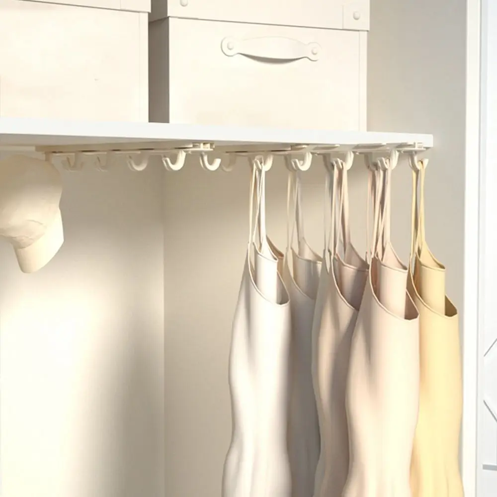 Practical Plastic Double-row Hook Wall-mounted Adhesive Underwear Storage Hanger Pull Out Hanging Clothes Drying Rack Closet
Practical Plastic Double-row Hook Wall-mounted Adhesive Underwear Storage Hanger Pull Out Hanging Clothes Drying Rack Closet