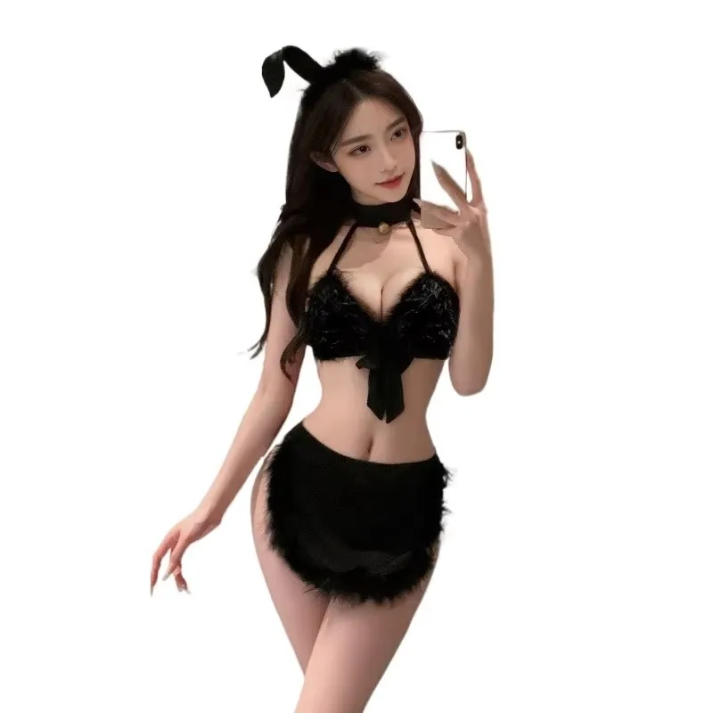 Sexy Lingerie Uniform Cute Bunny Plush Bra Thong Set Rabbit Girl Cosplay Costumes Maid Cosplay Babydoll Porno Bar Temptation Hot
Sexy Lingerie Uniform Cute Bunny Plush Bra Thong Set Rabbit Girl Cosplay Costumes Maid Cosplay Babydoll Porno Bar Temptation Hot